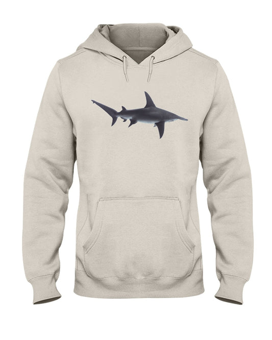 Hammerhead Shark Cruising, Moss Apparel, Shark Style 50/50 Hoodie