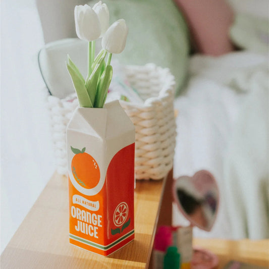Vintage Orange Juice Vase